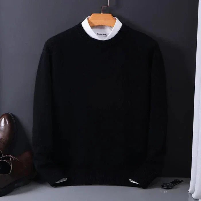 Men's Wool Loose Sweater | Relaxed Fit Knit Jumper Hero