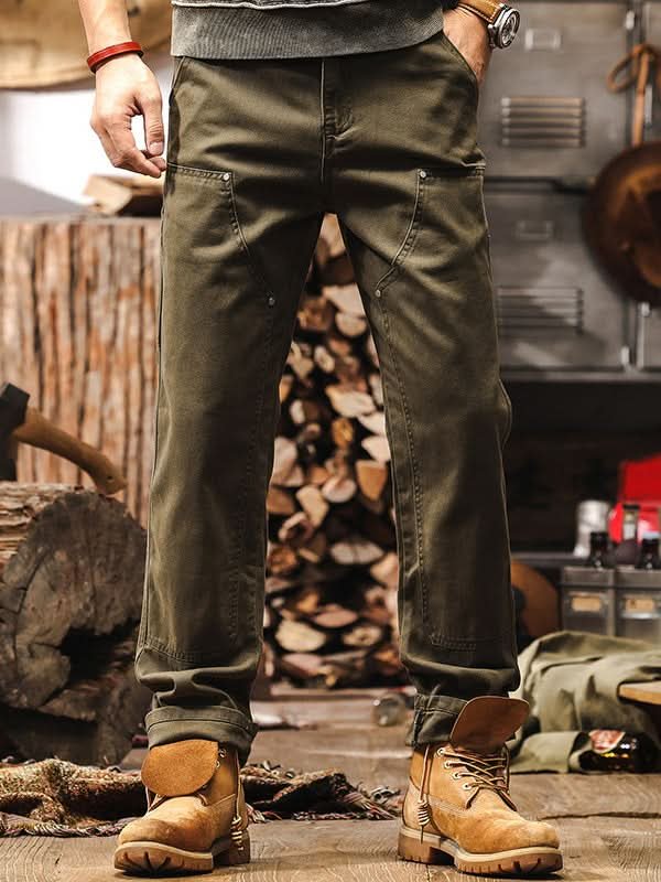Men's Workwear Straight-Leg Utility Pants with Cargo Pockets Hero