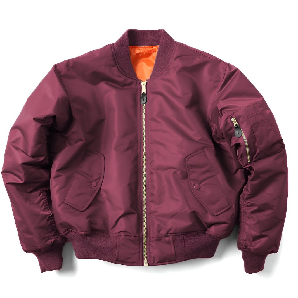 Unisex Classic Bomber Jacket with Ribbed Trim Full