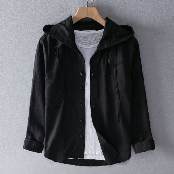 Unisex Lightweight Linen Hoodie Back