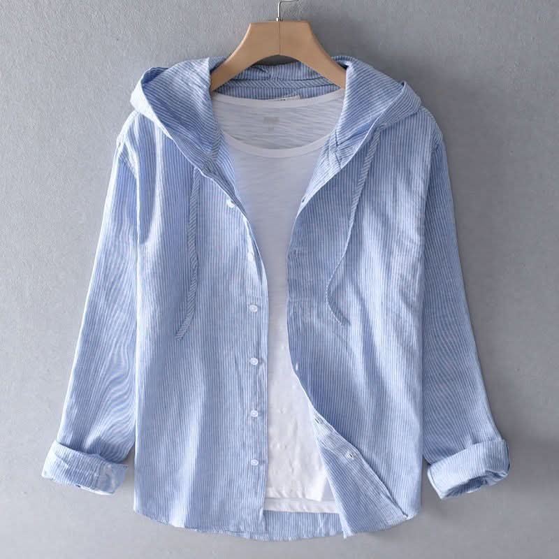 Unisex Lightweight Linen Hoodie Hero