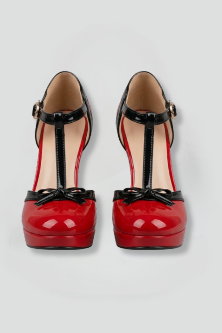 Women's Orthopaedic Heels | T-Strap with Formal Platform Sole Hero