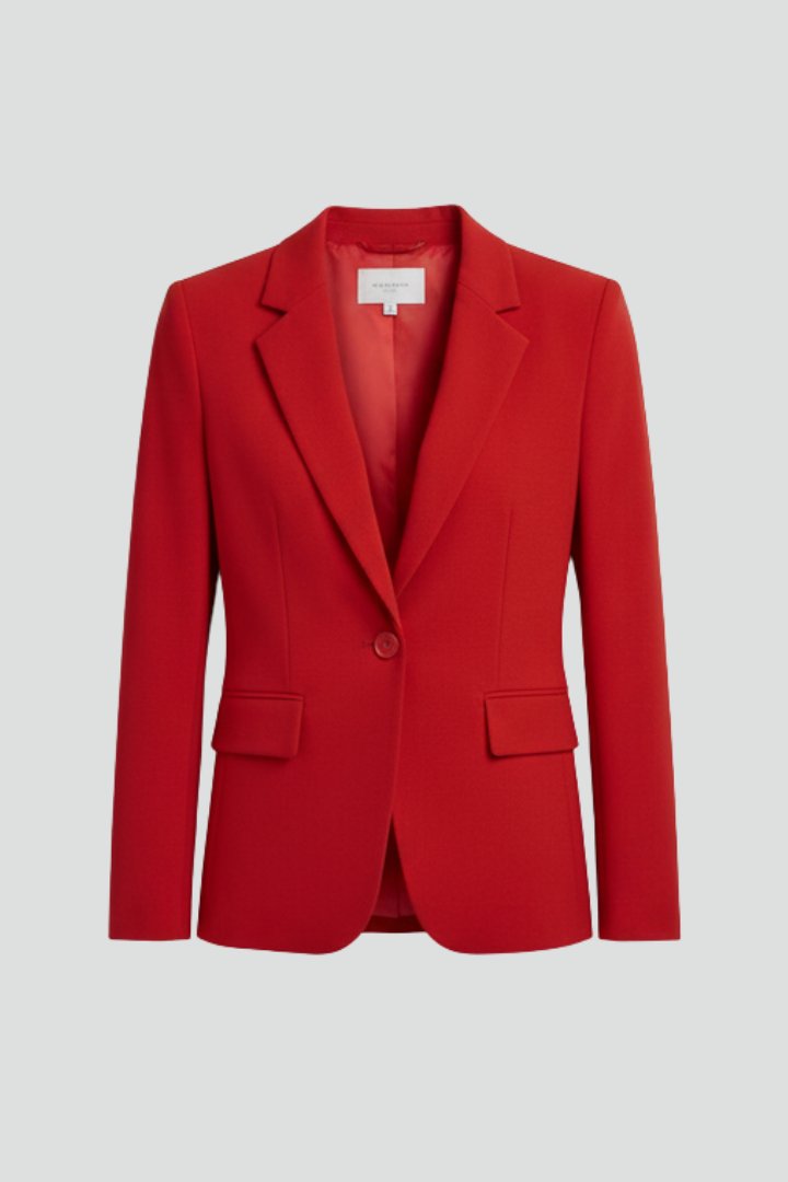Women's Single Button Blazer with Notched Lapel Hero