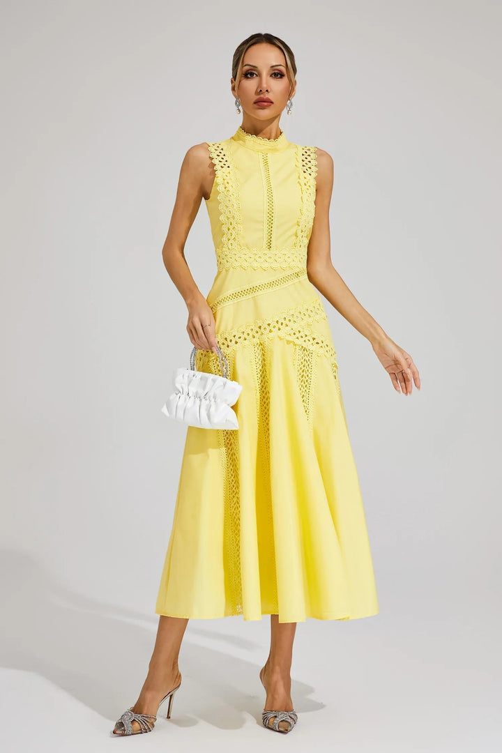 Olivia | Wedding Guest Midi Dress A-Line Lace