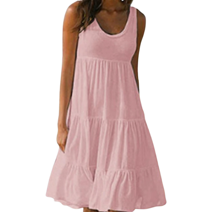 Uma | Mini Summer Dress with Tiered Skirt and Sleeveless Bodice